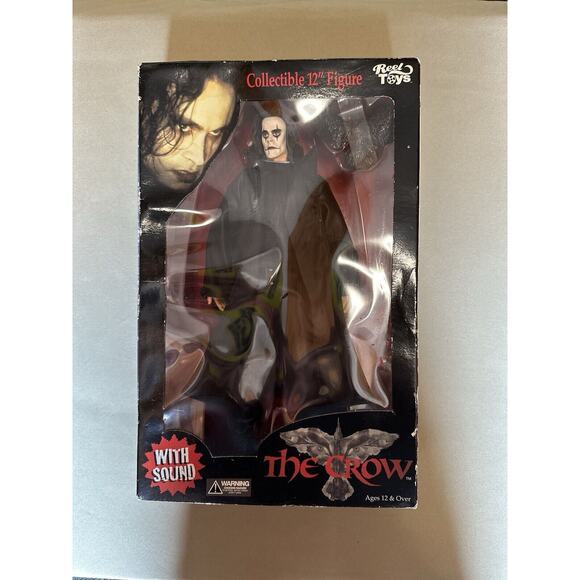 REEL TOYS THE CROW 1:6 SCALE 12” ERIC DRAVEN FIGURE WITH SOUND RARE COLLECTIBLE - Picture 8 of 8